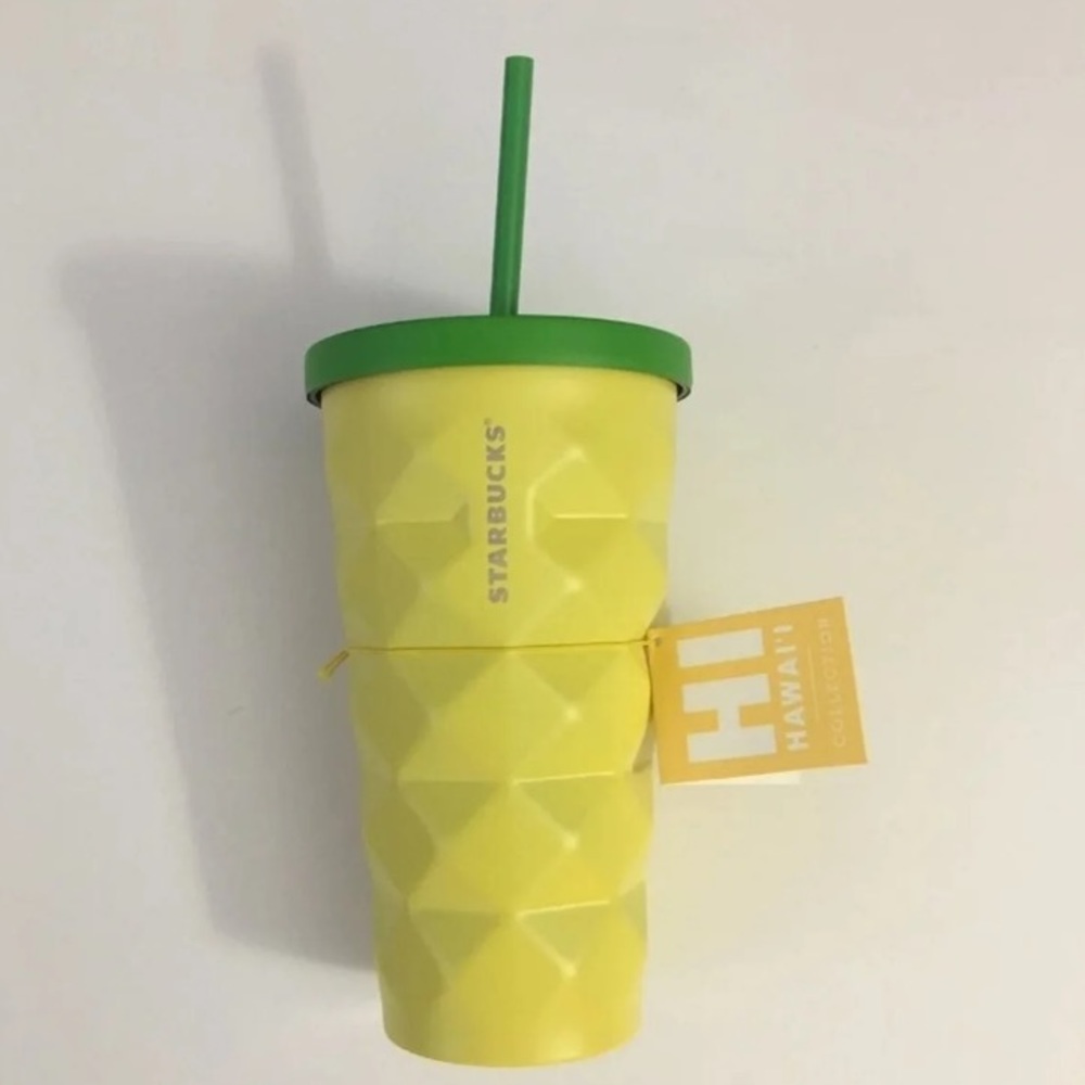 Starbucks Pineapple Tumbler w/Straw